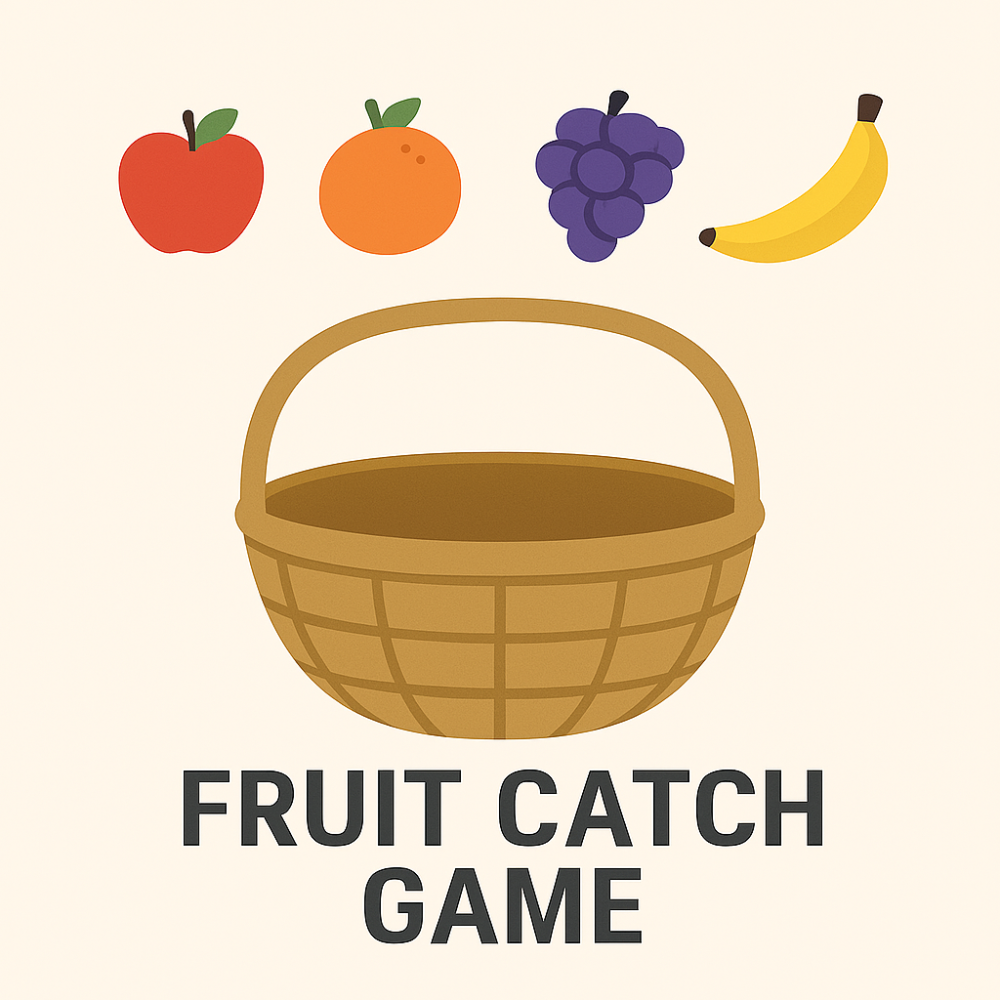 Fruit Catch Game with Fruit Types Fruit Catch Game with Fruit Types